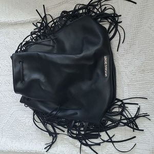 NEW Black Victoria Secret Fringe Backpack